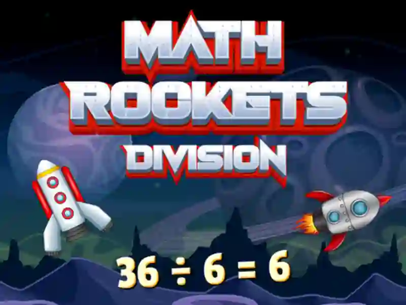 Gêm Math Rockets Division ar-lein