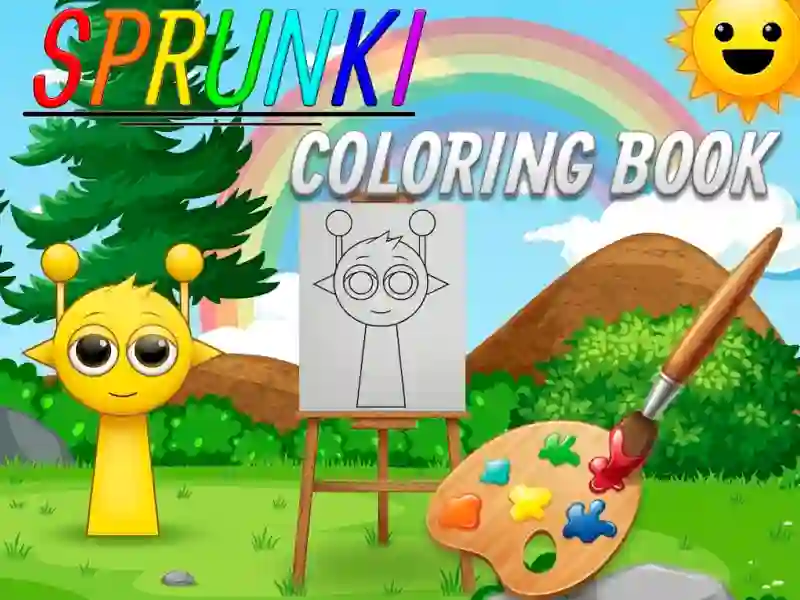 Gêm Sprunki Coloring Book ar-lein
