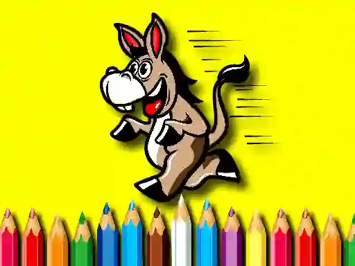 Gêm Back To School Coloring Book Donkey ar-lein