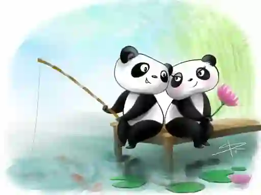 Gêm Pandas Slide ar-lein