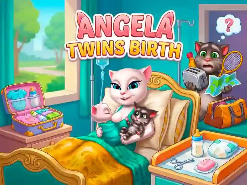 Gêm Angela Twins Birth ar-lein