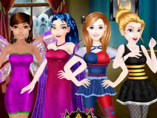 Gêm Royal Halloween Party Dress Up ar-lein