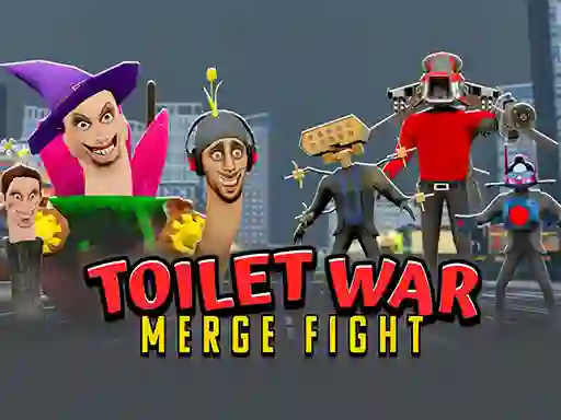 Gêm Toilet War: Merge Skibidi ar-lein