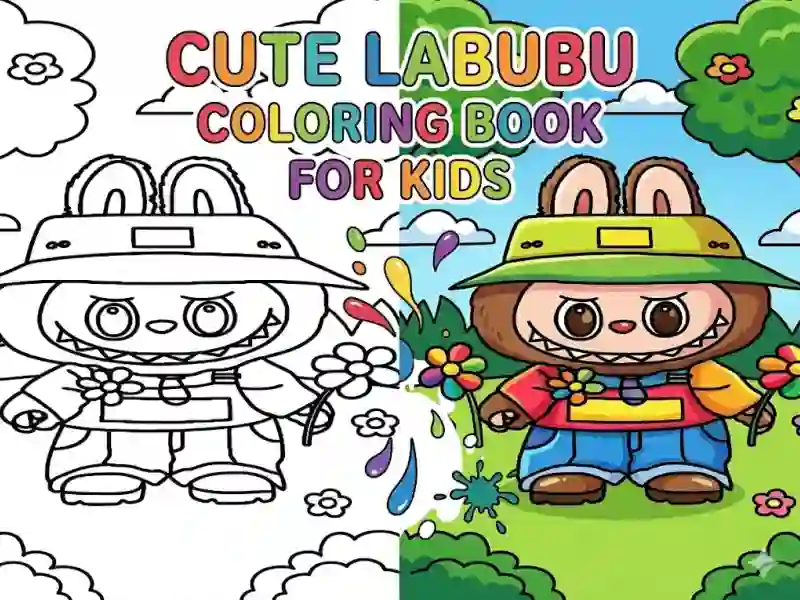Gêm Cute Labubu Coloring Book for Kids ar-lein