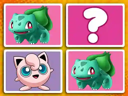 Gêm Poke World Find-Pairs ar-lein
