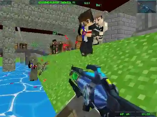 Gêm GunGame Paintball Wars ar-lein