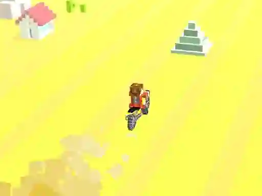 Gêm Cube Bike Speed Runner ar-lein