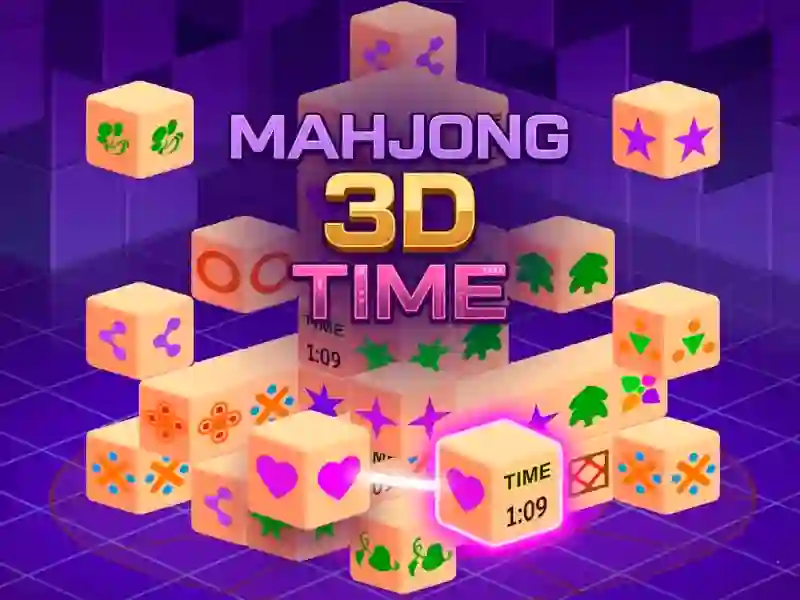 Gêm Mahjong 3D Time ar-lein