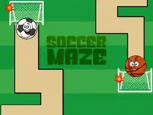 Gêm Soccer Maze ar-lein