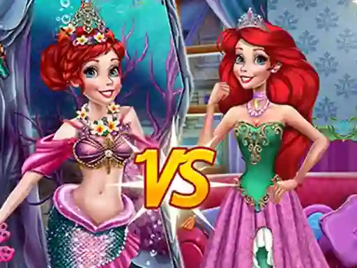 Gêm Mermaid vs Princess ar-lein