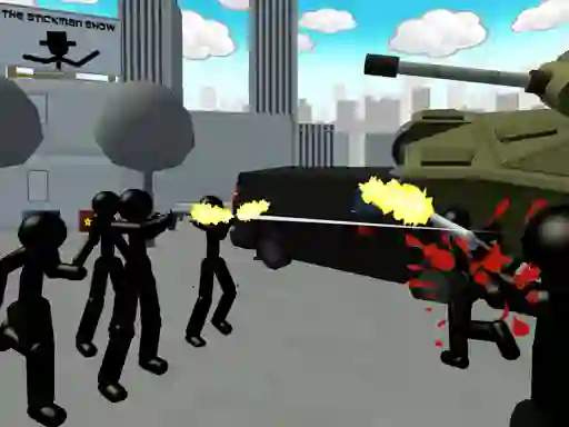 Gêm Stickman City Shooting 3d ar-lein