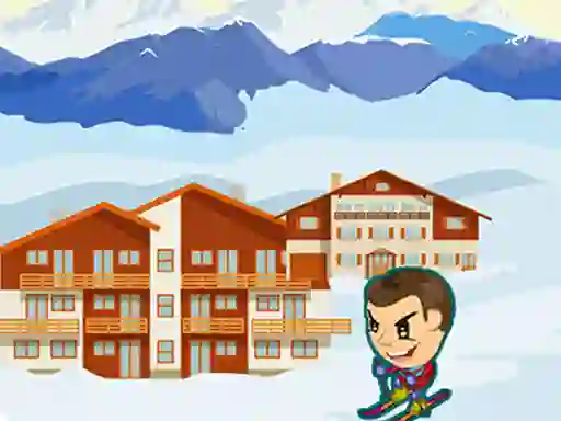 Gêm Zigzag Snow Ski ar-lein