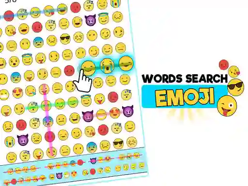 Gêm Word Search Emoji Edition ar-lein