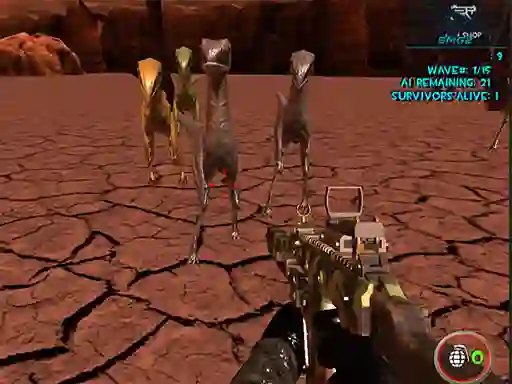 Gêm Dinosaurs Survival Active Vulcan ar-lein