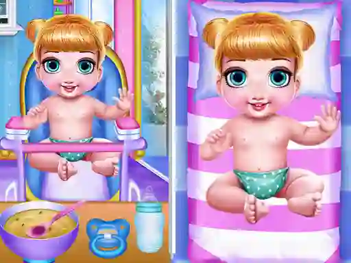 Gêm Princess New Born Twins Baby Care ar-lein