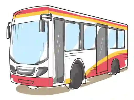 Gêm Cartoon Bus Slide ar-lein