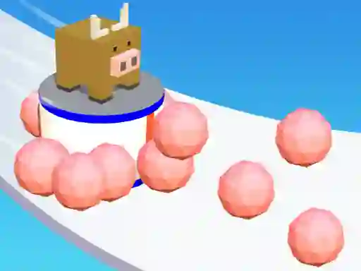 Gêm Sticky Ball Rush ar-lein