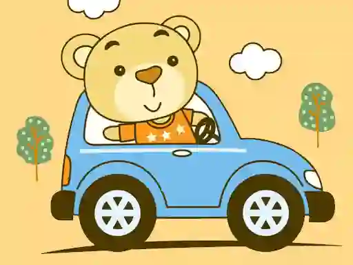 Gêm Cute Animal Ride Match 3 ar-lein