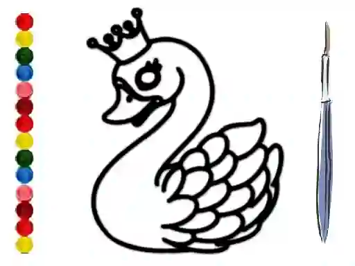 Gêm Back To School: Swan Coloring Book ar-lein