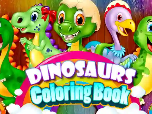 Gêm Dinosaurs Coloring Book ar-lein