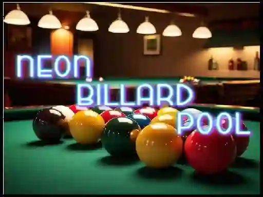 Gêm Neon Billard Pool ar-lein