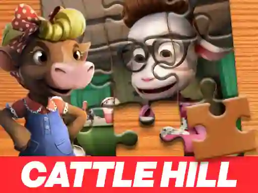 Gêm Christmas at Cattle Hill Jigsaw Puzzle ar-lein