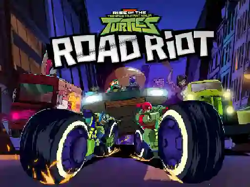 Gêm Rise of the Teenage Mutant Ninja Turtles Road Riot ar-lein