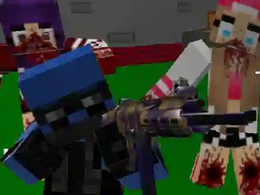 Gêm Blocky Combat Special Forces: Zombie Apocalypse ar-lein