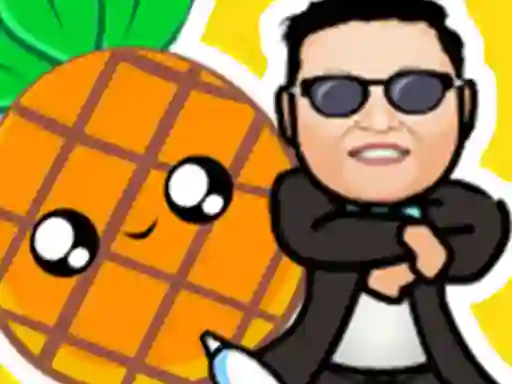 Gêm Pineapple and pen vs gangnam style ar-lein