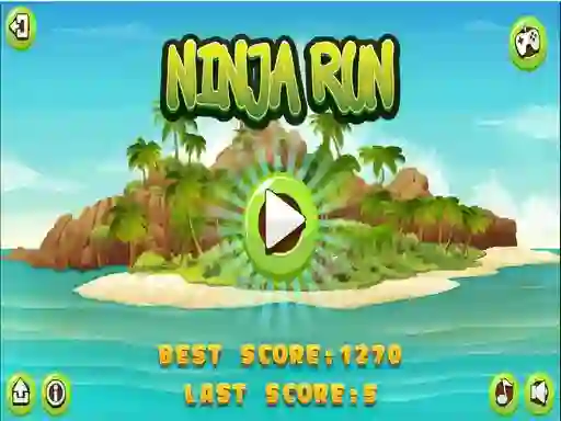 Gêm Ninja Run ar-lein
