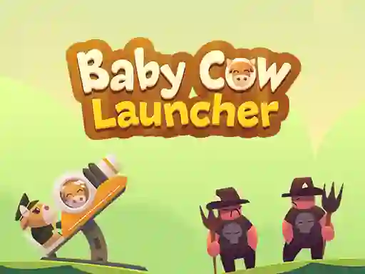Gêm Baby Cow Launcher ar-lein