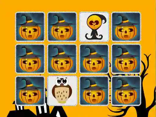 Gêm Kids Memory Game Halloween ar-lein