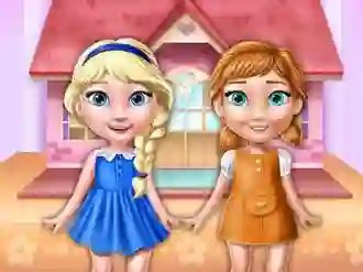 Gêm Ellie And Annie Doll House ar-lein