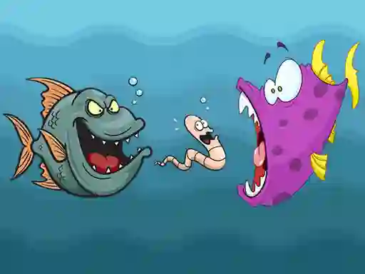 Gêm Angry Fish Coloring ar-lein