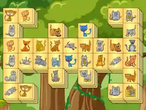 Gêm Cats mahjong ar-lein