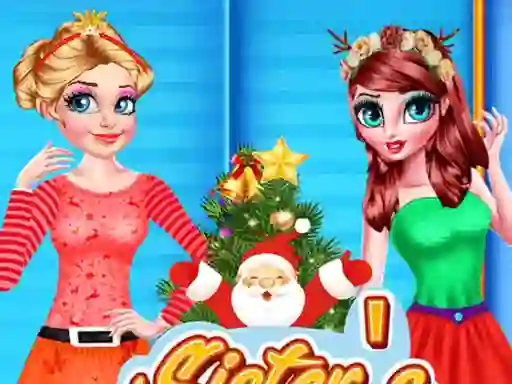 Gêm Sisters Christmas Tree ar-lein
