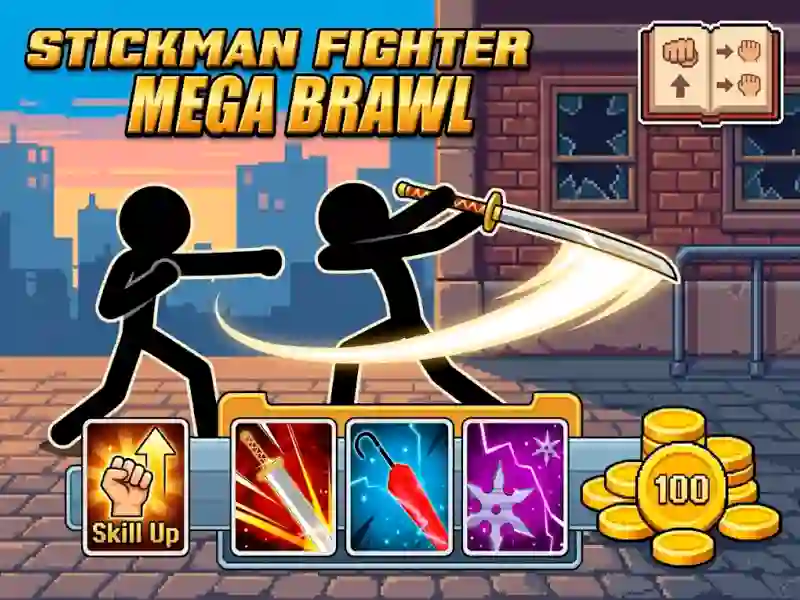 Gêm Stickman Fighter Mega Brawl ar-lein