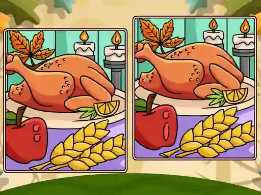 Gêm Thanksgiving Spot The Differences ar-lein
