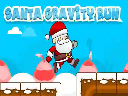 Gêm Santa Gravity Run ar-lein