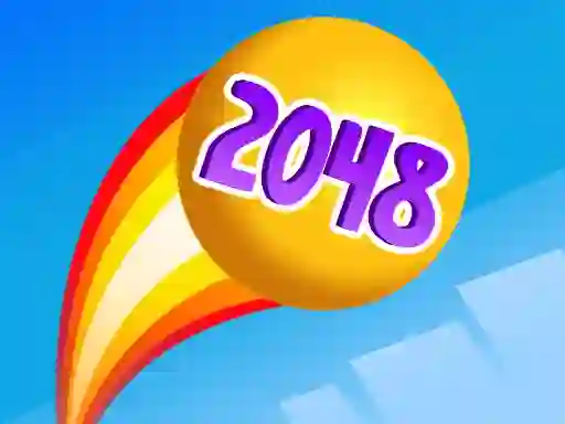 Gêm Rainbow Balls 2048 ar-lein