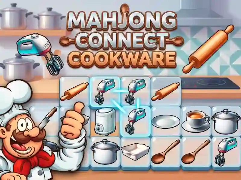 Gêm Mahjong Connect Cookware ar-lein