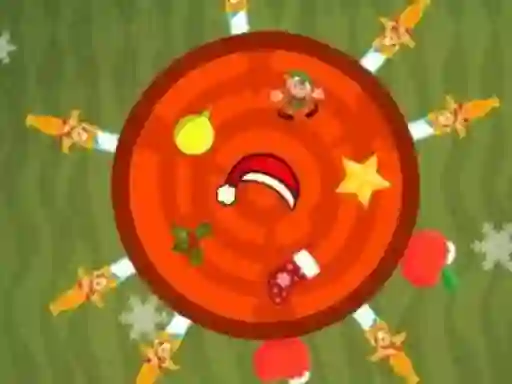 Gêm Christmas Knife Hit ar-lein