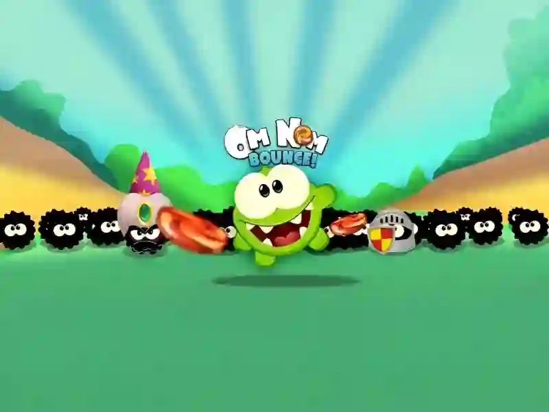 Gêm Om Nom Bounce ar-lein