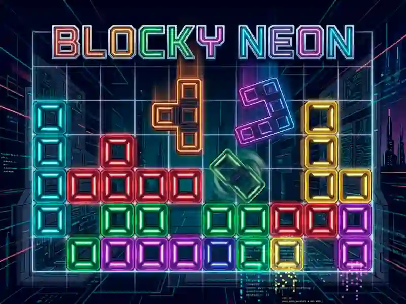 Gêm Blocky Neon ar-lein