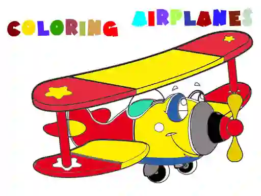 Gêm Coloring Book Airplane 2 ar-lein