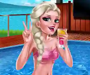 Gêm Ice Queen Pool Day ar-lein
