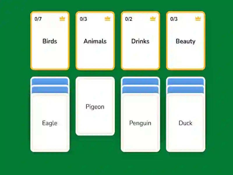 Gêm Word Solitaire ar-lein