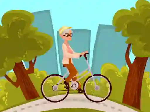 Gêm Happy Bike Riding Jigsaw ar-lein