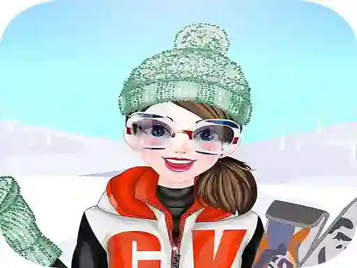 Gêm Happy Ski Dressup ar-lein