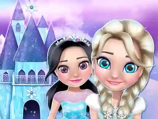 Gêm Ice Princess Doll House ar-lein